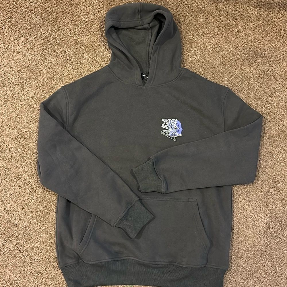 White Fox Men’s Charcoal Enter the Dream Oversized Hoodie - Size M/L